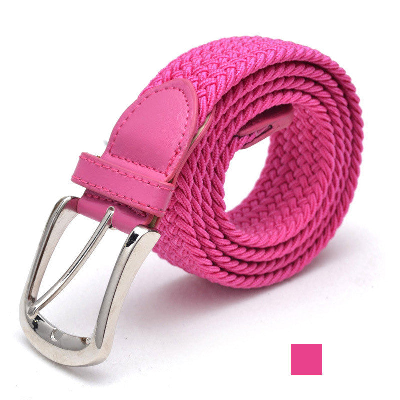 Ceinture en toile élastique tissée avec 2 boucles au choix