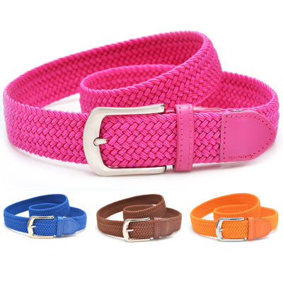 Ceinture en toile élastique tissée avec 2 boucles au choix