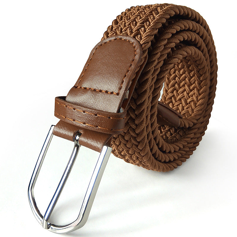 Ceinture en toile élastique tissée avec 2 boucles au choix