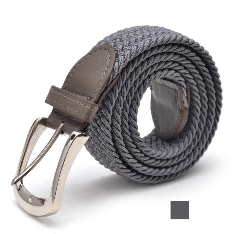 Ceinture en toile élastique tissée avec 2 boucles au choix