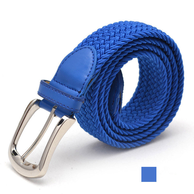 Ceinture en toile élastique tissée avec 2 boucles au choix