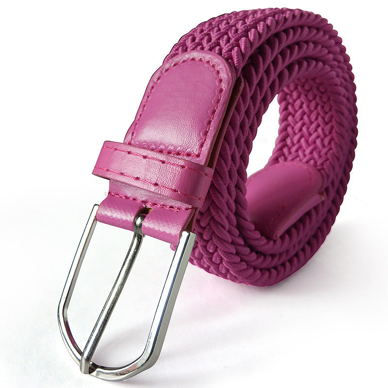 Ceinture en toile élastique tissée avec 2 boucles au choix