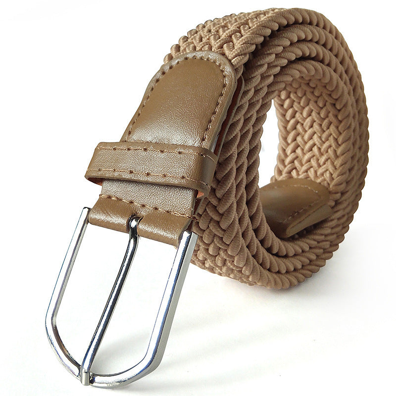 Ceinture en toile élastique tissée avec 2 boucles au choix