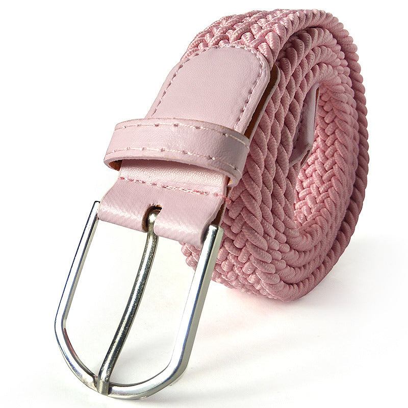 Ceinture en toile élastique tissée avec 2 boucles au choix