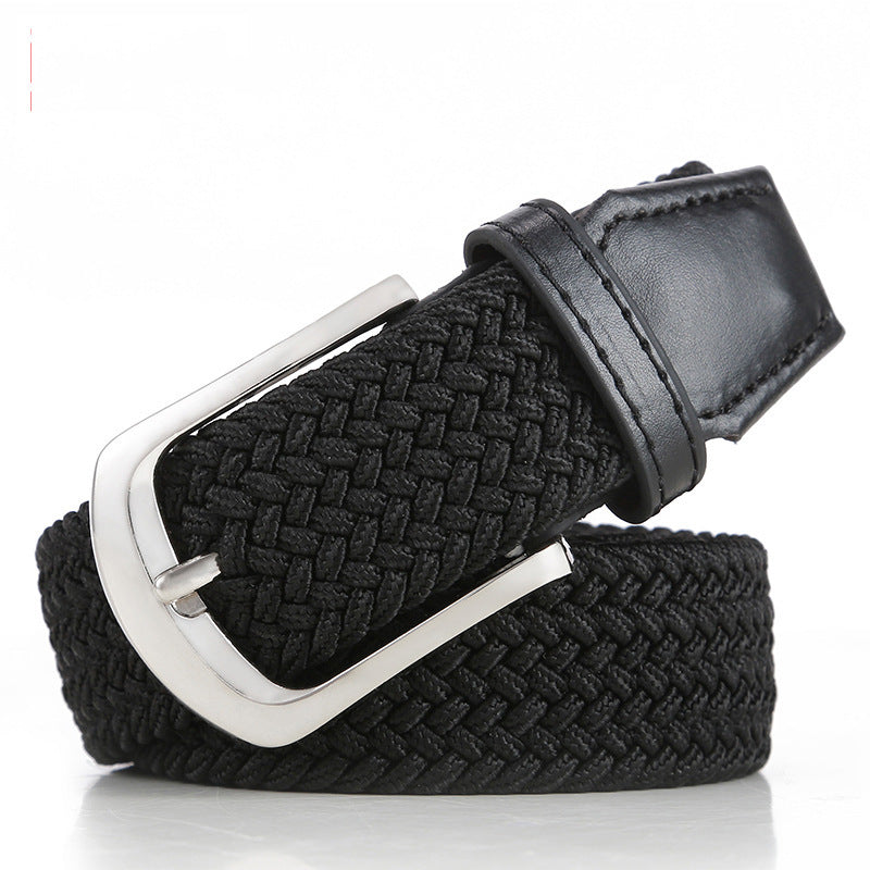 Ceinture en toile élastique tissée avec 2 boucles au choix