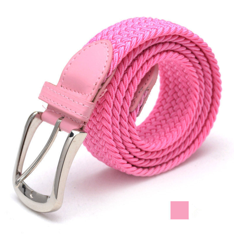 Ceinture en toile élastique tissée avec 2 boucles au choix