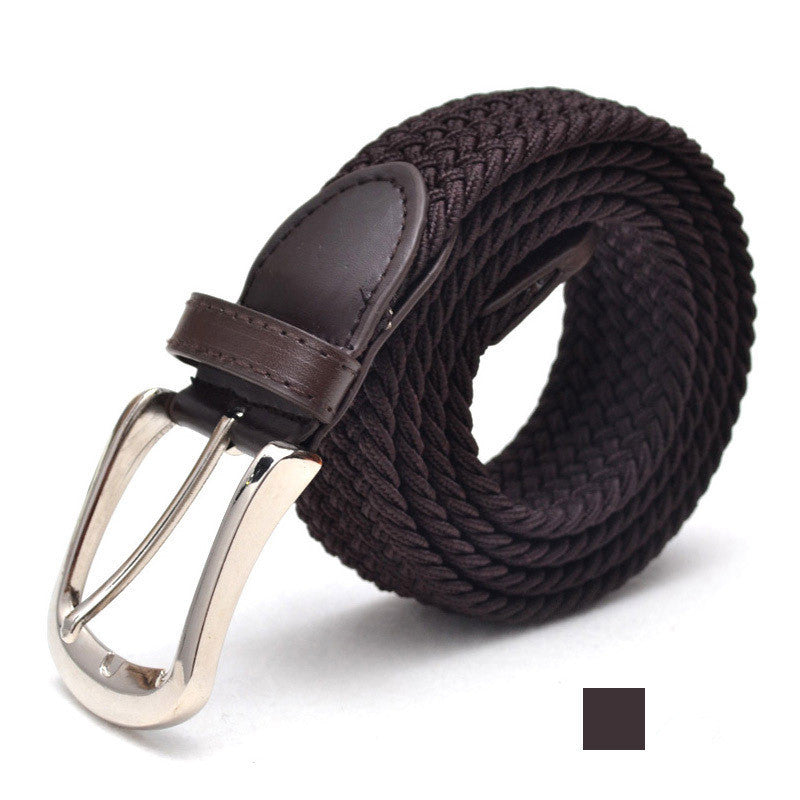Ceinture en toile élastique tissée avec 2 boucles au choix