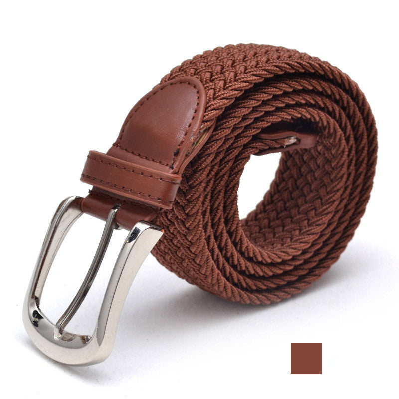 Ceinture en toile élastique tissée avec 2 boucles au choix