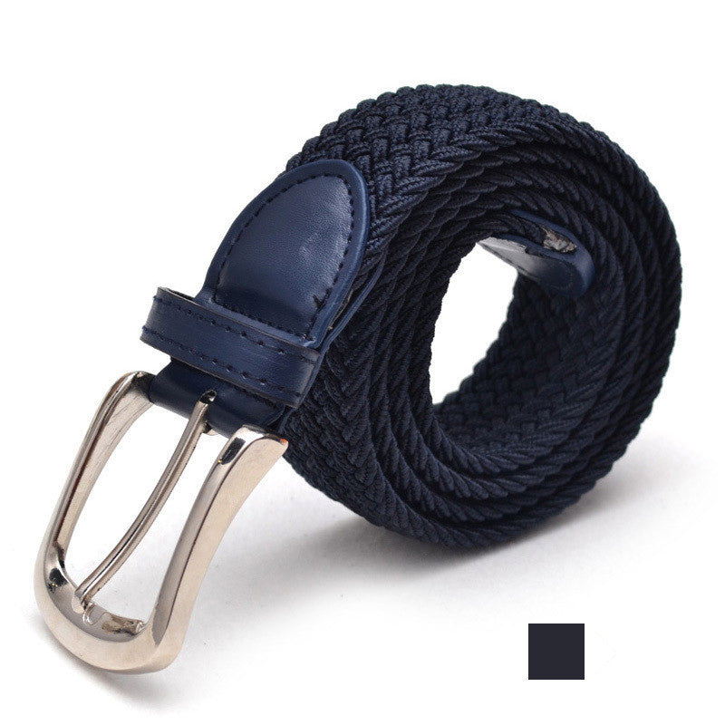 Ceinture en toile élastique tissée avec 2 boucles au choix