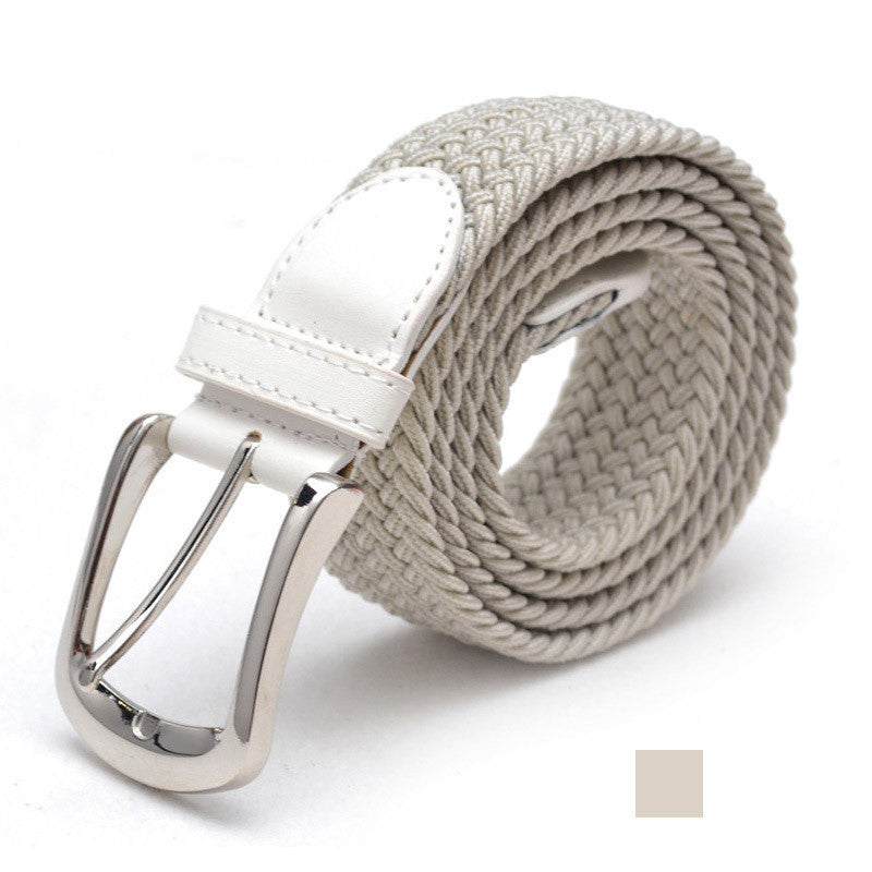 Ceinture en toile élastique tissée avec 2 boucles au choix
