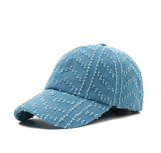 Casquette Baseball Line Washed Denim