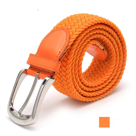 Ceinture en toile élastique tissée avec 2 boucles au choix