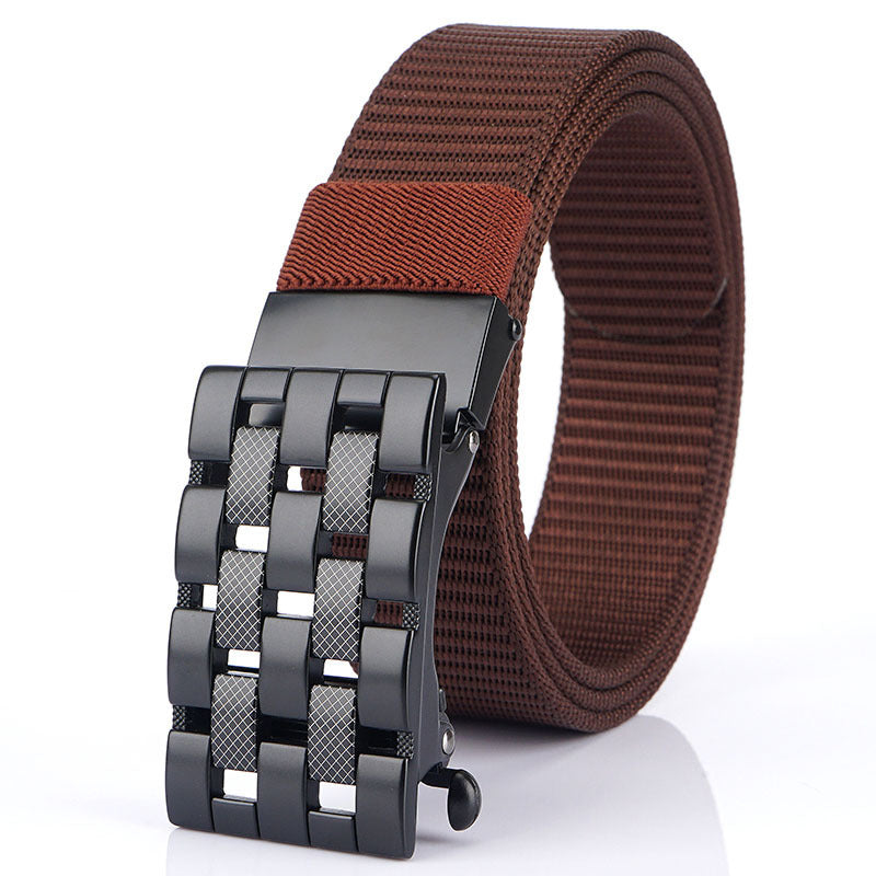 Ceinture tissée avec boucle automatique