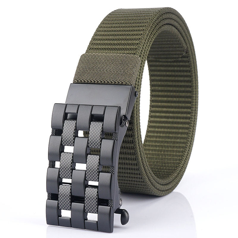 Ceinture tissée avec boucle automatique