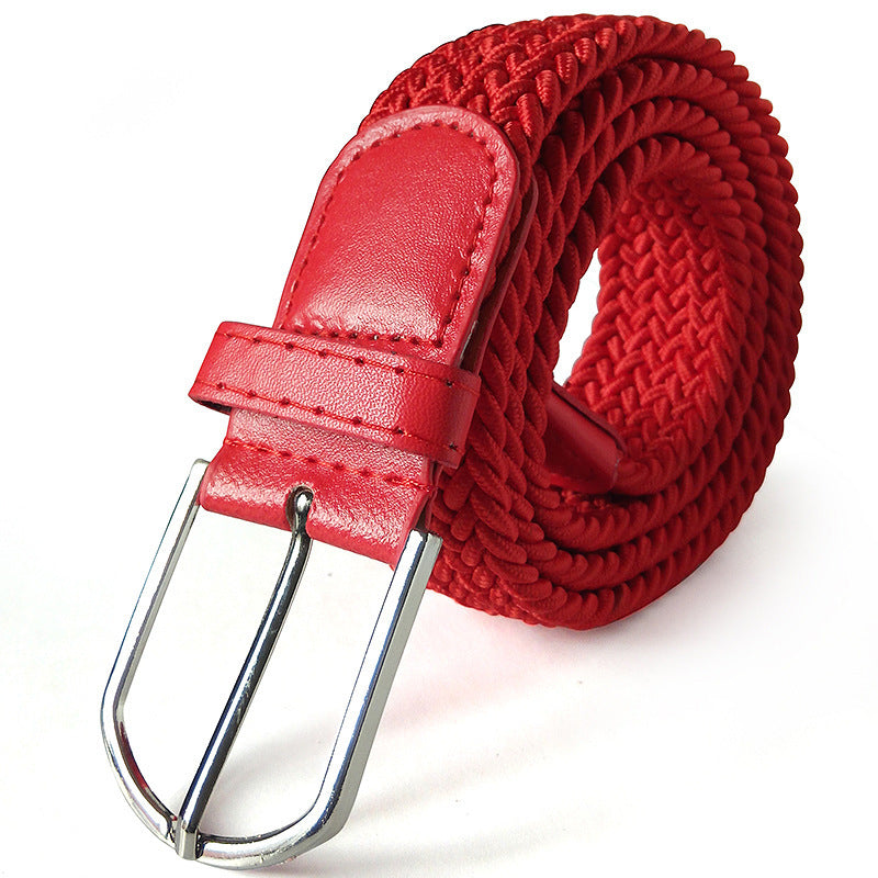 Ceinture en toile élastique tissée avec 2 boucles au choix