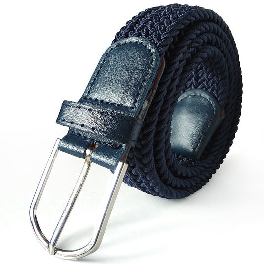 Ceinture en toile élastique tissée avec 2 boucles au choix