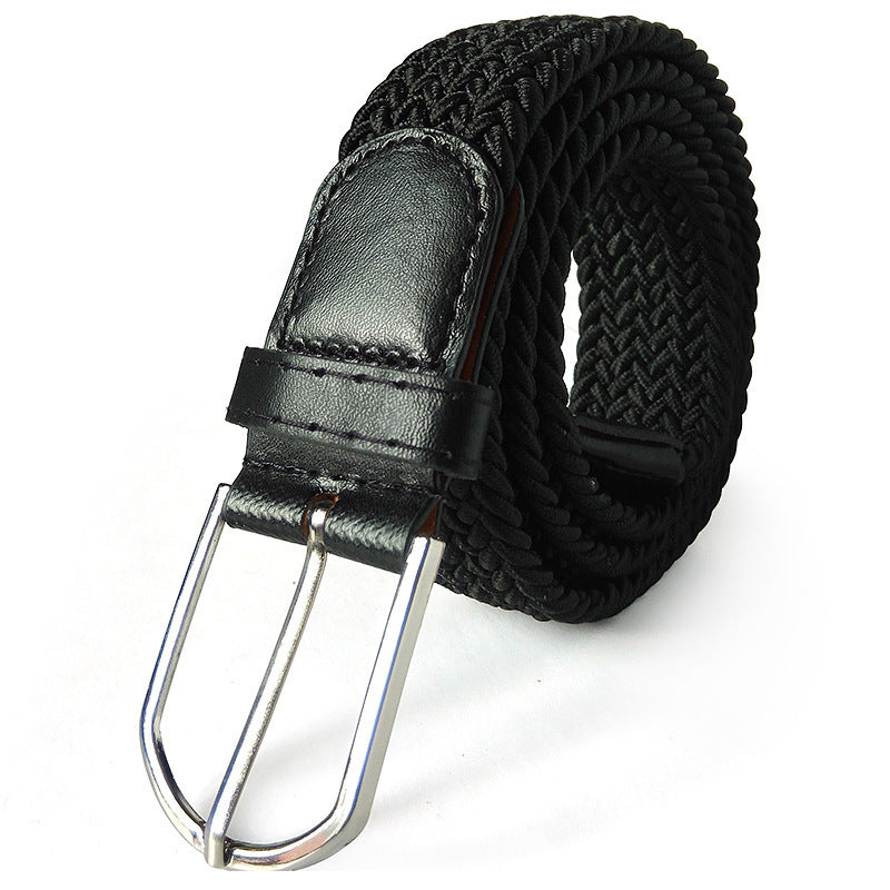 Ceinture en toile élastique tissée avec 2 boucles au choix