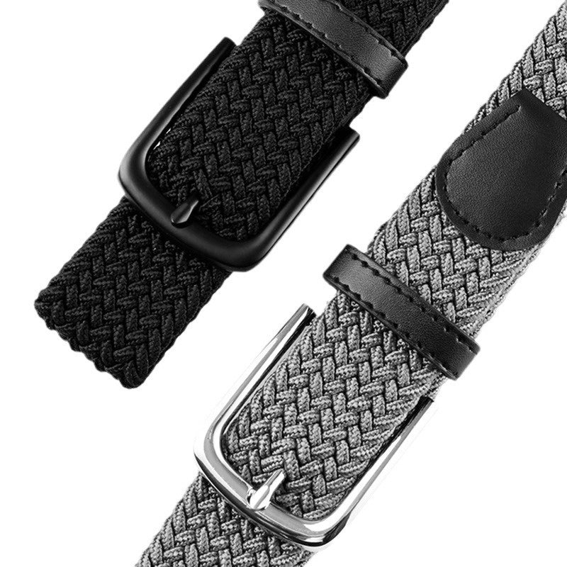 Ceinture en Toile tressé avec Boucle au choix