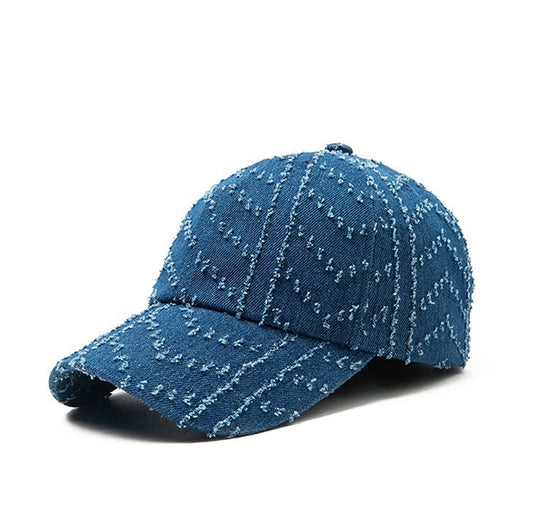 Casquette Baseball Line Washed Denim
